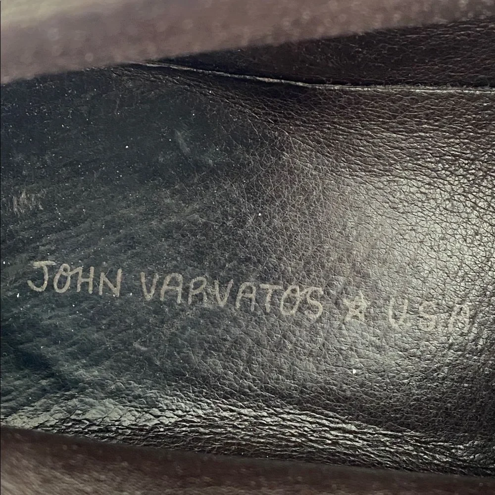 John Varvatos USA Gray Suede Chukka Boots Contrast Stitching Sz 9 Street Casual